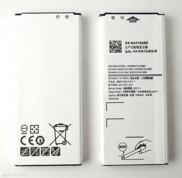 CoreParts MOBX-BAT-SMA320SL reservedel til mobiltelefon Batteri Sort