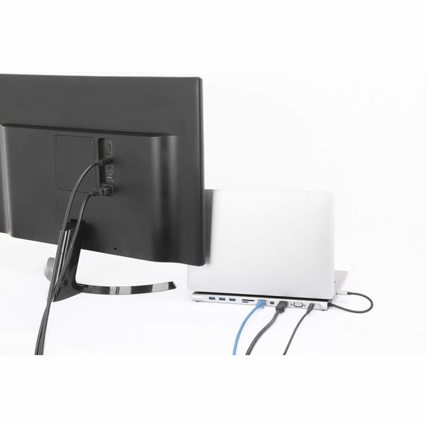 Manhattan 130578 kannettavien tietokoneiden telakka ja porttitoistin Langallinen USB 3.2 Gen 1 (3.1 Gen 1) Type-C Alumiini