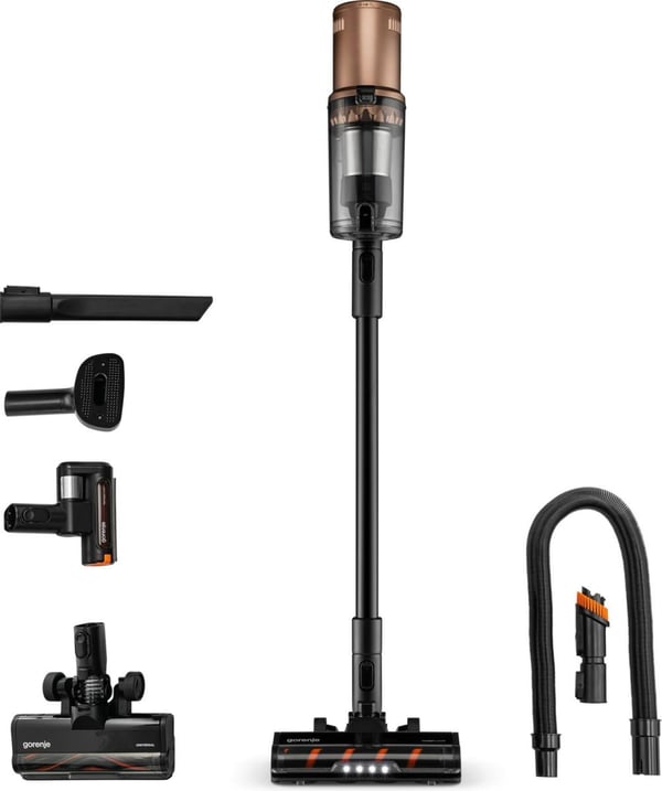 Gorenje SVC259449NDCO 2-in-1-varsi-imuri Akku Kuiva HEPA Pussiton 0,6 L 350 W Kupari