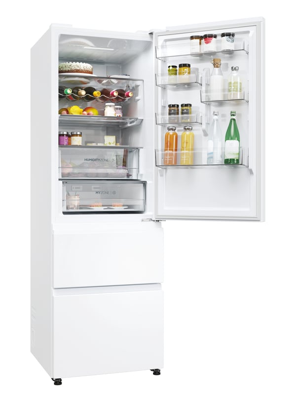 Haier 3D 60 Serie 5 HTW5618ENPW Fritstående 360 L Hvid