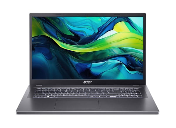 Acer Aspire 17 A17-51M-543S Intel Core 5 120U Laptop 43,9 cm (17.3") Fuld HD 16 GB LPDDR5-SDRAM 512 GB SSD Wi-Fi 6E (802.11ax) Windows 11 Home Grå