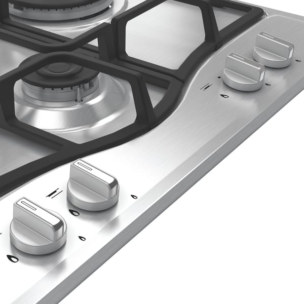 Hotpoint PCN R641N T/IX/HA Rustfrit stål Indbygget 59 cm Gaskomfur 4 zone(s)