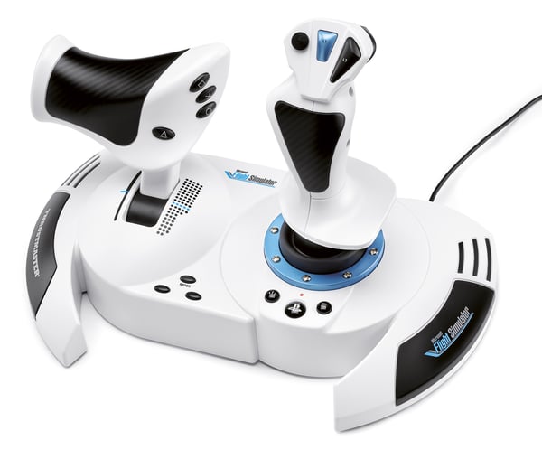 Thrustmaster T.Flight Hotas 5 Microsoft Flight Simulator Edition Hvid USB Flysimulator Digital PC, PlayStation 5, PlayStation 4