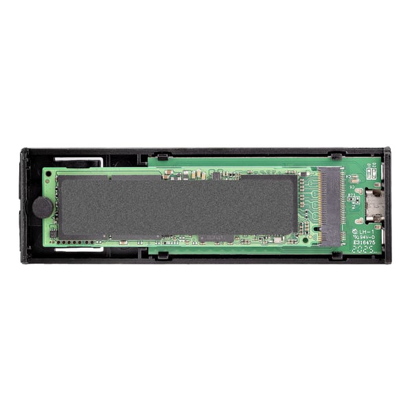 StarTech.com USB-C 10Gbps till M.2 NVMe eller M.2 SATA SSD-kabinett, Verktygsfritt M.2 PCIe/SATA NGFF SSD En