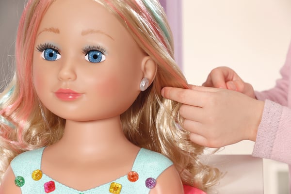 BABY born Sister Styling Head Princess Doll make-up & hair styling set