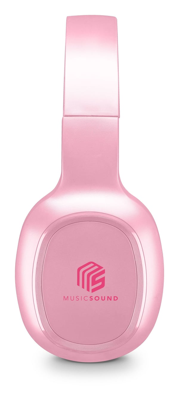 Music Sound 8018080412042 Headset Trådlös Huvudband Samtal/musik Bluetooth Rosa