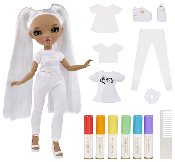 Rainbow High Color & Create Fashion Doll- Character 3 (green eyes)