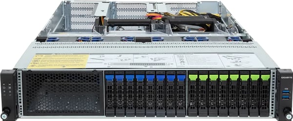 GIGABYTE R283-ZF1-AAL1 LGA 6096 Stativ (2U) Sort, Stål