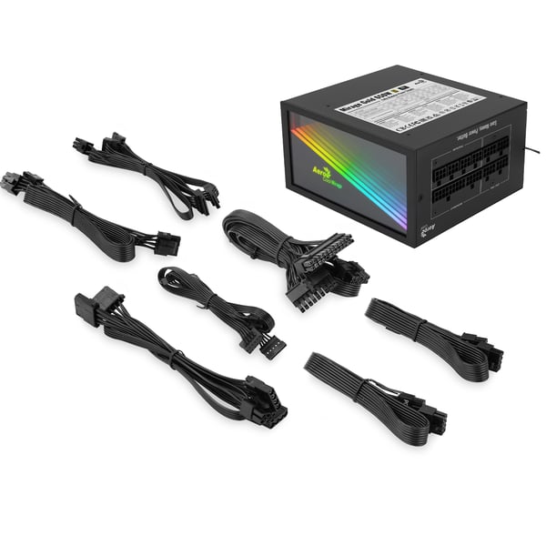 Aerocool MIRAGEGOLD650M virtalähdeyksikkö 650 W 20+4 pin ATX ATX Musta
