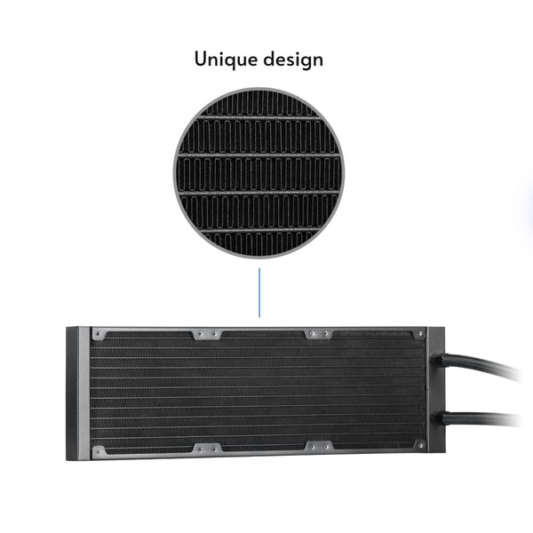 Chieftec CLC-360-VRM-RGB Computerkølesystem Computerkabinet Alt-i-en væskekøler 12 cm Sort