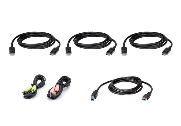 ATEN 2L-7D02UDPX6 KVM-kabel Sort 1,8 m