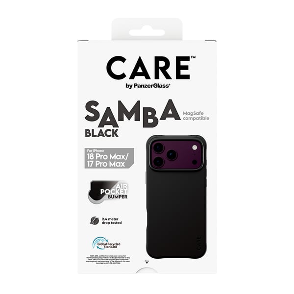 PanzerGlass CARE™ by ® Samba Case Sort m. MagSafe iPhone 2026 Pro Max | 17 Pro Max