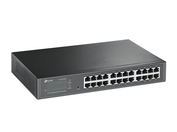 TP-Link TL-SG1024DE hanterad L2 Gigabit Ethernet (10/100/1000) 1U Svart