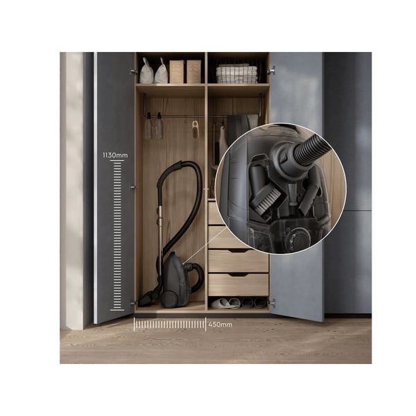 Electrolux EB51C1WP 3 l Cylinderdammsugare Torr 750 W Utan påse