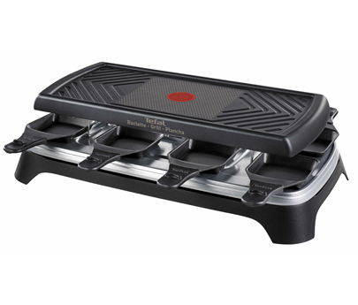 Tefal RE459812 raclettepannu 8 henkilö(t) 1350 W Musta