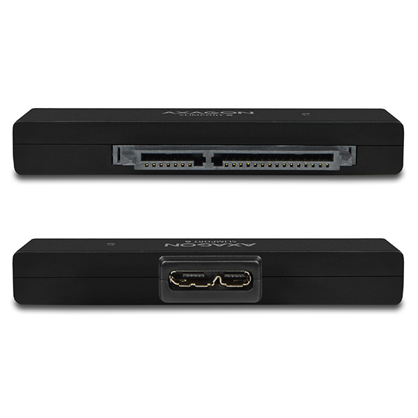 Axagon ADSA-1S6 tallennusaseman kotelo HDD-/SSD-kotelo Musta 2.5"