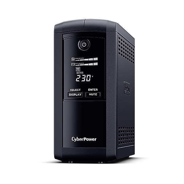 CyberPower VP1000EILCD UPS-enhed Interaktivt indgangsstik 1 kVA 550 W 6 AC stikkontakt(er)