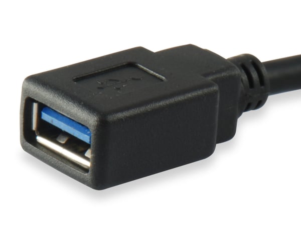 Equip 133455 USB-kablar USB 3.2 Gen 1 (3.1 Gen 1) 0,15 m USB C USB A Svart