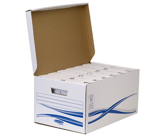 Fellowes 4460504 kansioiden säilytyslaatikko Paperi Valkoinen