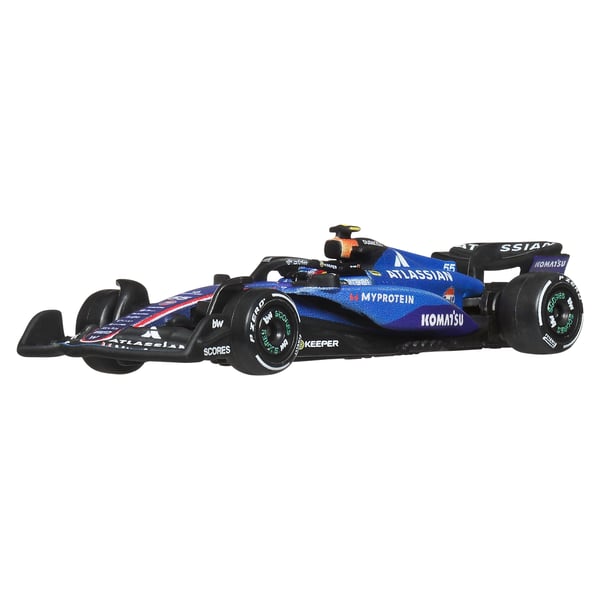Hot Wheels metalstøbt Formel 1-racerbil i skala 1:64, samlelegetøj (modeller kan variere)