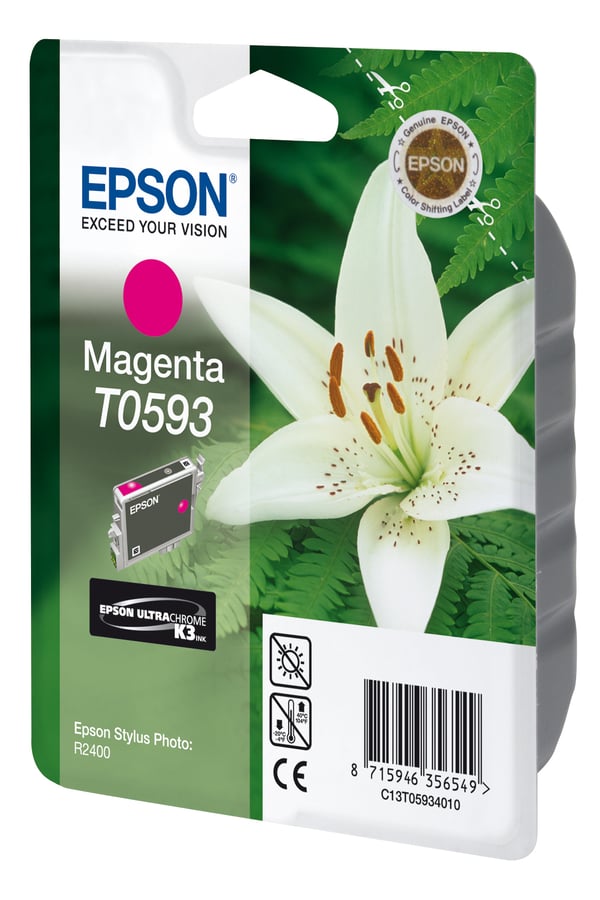 Epson Lily Enkeltpakke, magenta T0593 Ultra Chrome K3