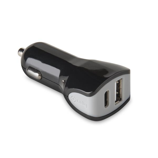 Celly CCTYPECUSBBK mobilladdare Universal Svart Cigarr tändare Automatisk