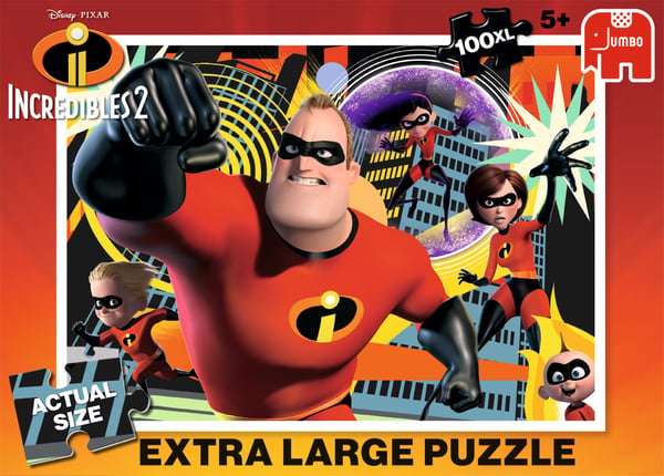 Disney The Incredibles 2 - Puzzle 100 XL Pussel 100 styck Tecknade serier