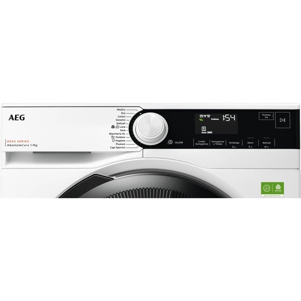 AEG Series 8000 TR8HDBG9B tørretumbler Fritstående Front-læsning 9 kg Hvid