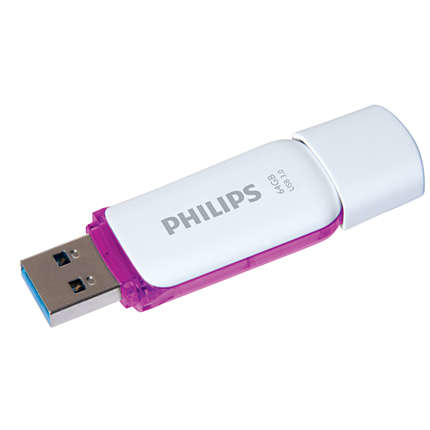 Philips FM64FD75B USB-sticka 64 GB USB Type-A 3.2 Gen 1 (3.1 Gen 1) Lila, Vit Philips FM64FD75B USB-sticka 64 GB USB Type-A 3.2 Gen 1 (3.1 Gen 1) Lila, Vit