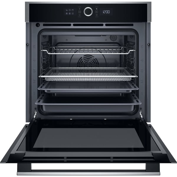 Hotpoint HAOI4S8HM0XA 73 L Sort, Rustfrit stål