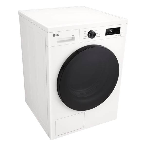 LG RNX1008NWB tørretumbler Fritstående Front-læsning 8 kg Hvid
