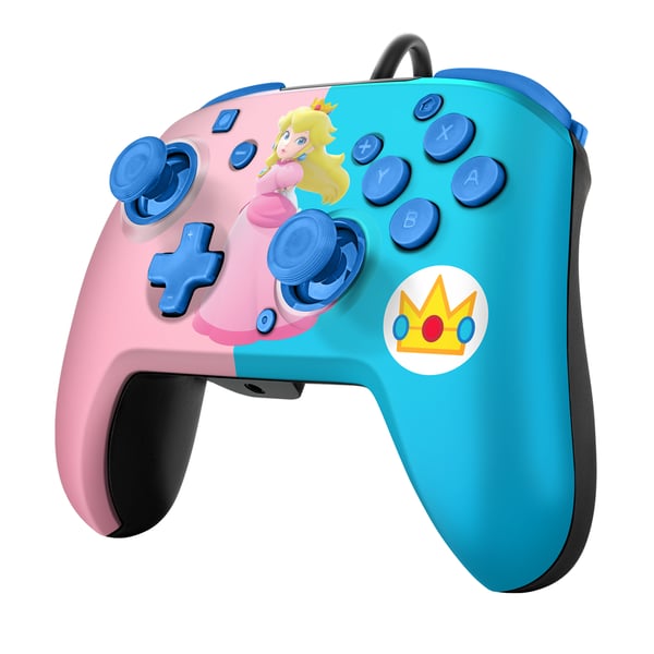 PDP Peach REMATCH Multifärg USB Spelplatta Nintendo Switch, Nintendo Switch OLED