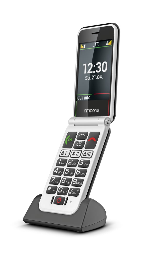 Emporia SIMPLICITYglam.4G 7,11 cm (2.8") 106 g Sort Senior telefon
