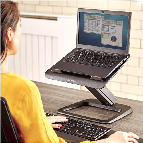 Fellowes 8064301 kannettavan tietokoneen teline Musta 48,3 cm (19")