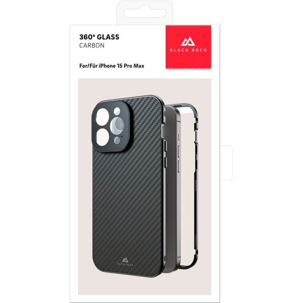 Hama 360° Glass mobiltelefon etui 17 cm (6.7") Cover Kulfiber