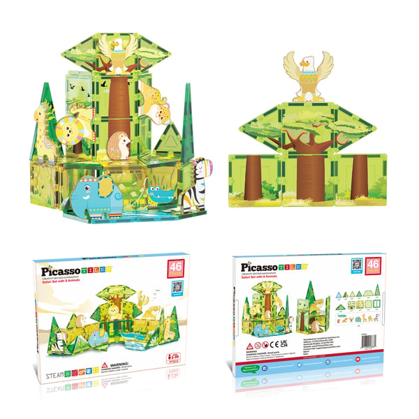PicassoTiles PTQ12 rakennuslelu
