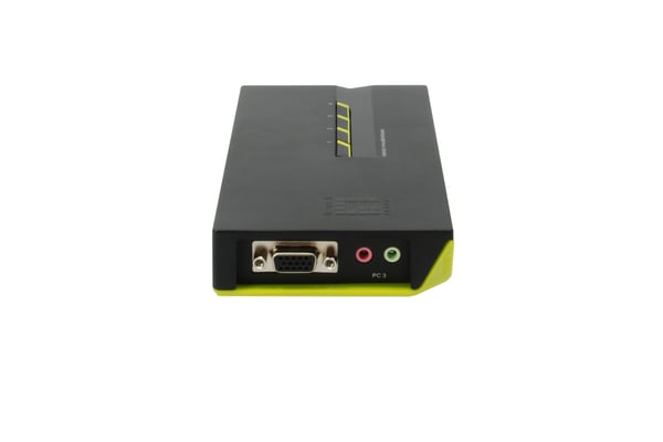 LevelOne KVM-0421 KVM-switchar Svart, Grön