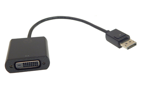 HP 752660-001 videokabeladapter DVI DisplayPort Svart