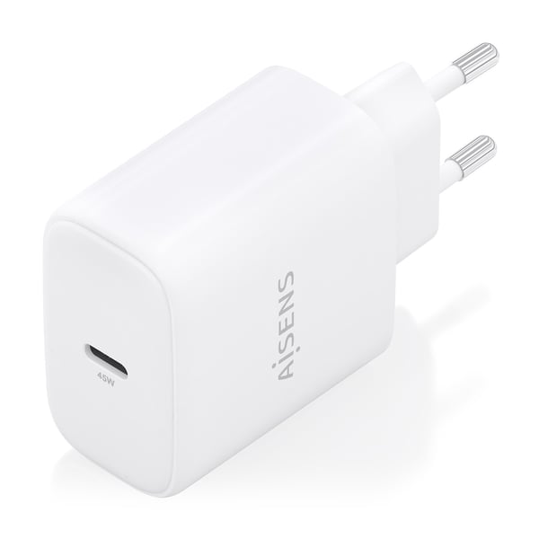 AISENS A110-0969 oplader til mobil enhed Digitalt kamera, GPS, Mobiltelefon, Laptop, Smartphone, Tablet, Universel Hvid Vekselstrøm Hurtig opladning Indendørs