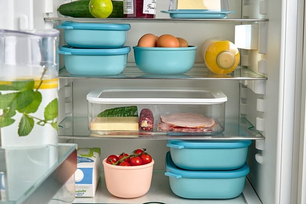 Mepal Cirqula Skåluppsättning 2 l Rektangel Polypropylen (PP), Termoplastisk elastomer (TPE) Vit 3 styck