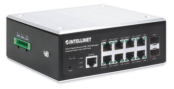 Intellinet 508278 nätverksswitchar hanterad L2+/L3 Gigabit Ethernet (10/100/1000) Strömförsörjning via Ethernet (PoE) stöd Svart