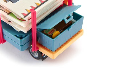 Siku Prefab house transporter Tung lastbilsmodell Förmonterad 1:50