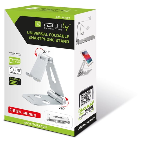 Techly I-SMART-STAND6 holder Passiv holder Mobiltelefon/Smartphone Sølv