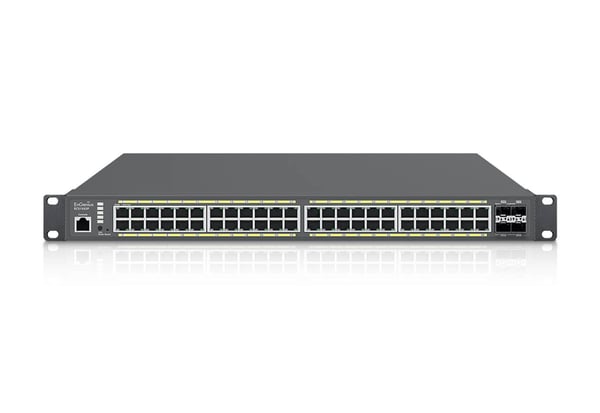 EnGenius ECS1552P nätverksswitchar hanterad L2+ Gigabit Ethernet (10/100/1000) Strömförsörjning via Ethernet (PoE) stöd Grå