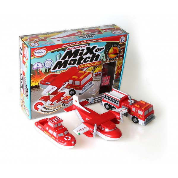 Popular Playthings Mix or Match Vehicles Fire and Rescue