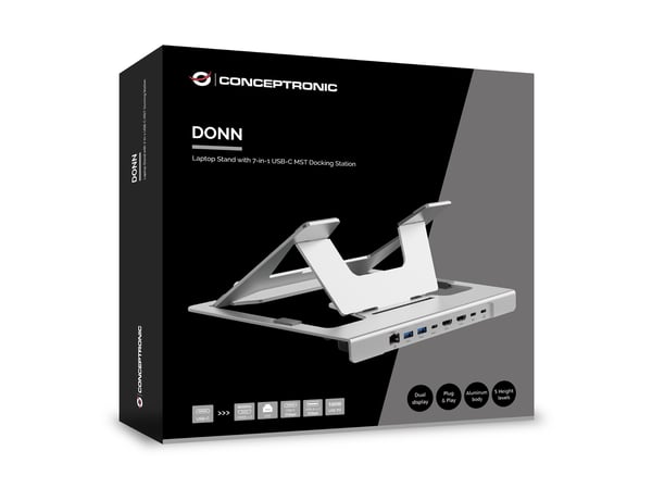 Conceptronic DONN35S laptop stativ Sølv