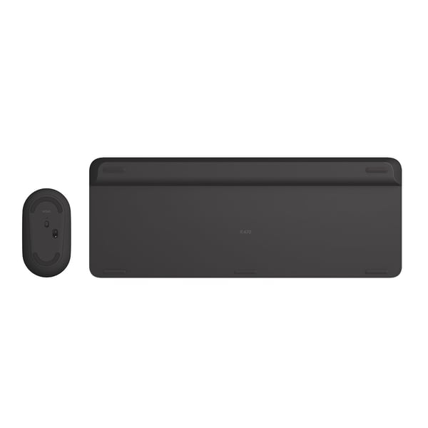 Logitech Slim MK470 tangentbord Mus inkluderad Universal RF Trådlös AZERTY Belgiskt grafit