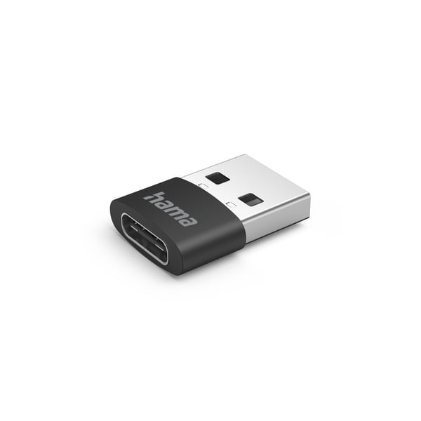 Hama 00201532 kabel kønsskifter USB C USB A Sort