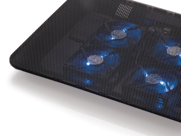 Conceptronic CNBCOOLPADL4F køling til laptop 39,6 cm (15.6") Sort