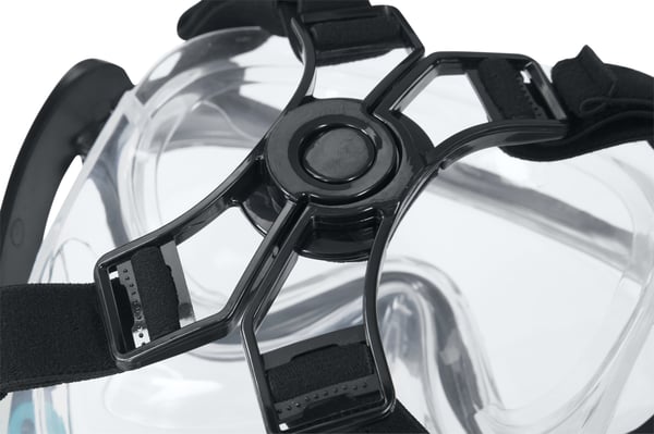 Bestway 24058 / 23 dykkemaske Silikone Sort, Rød, Transparent, Turkis Voksen
